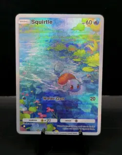 Pokemon TCG Pocket Squirtle CUSTOM Holofoil Full Art Card With Texture - Image 2