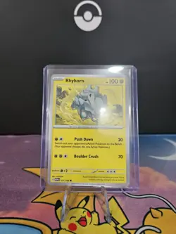 Pokemon Card Rhyhorn Printing Error: Missing Ink - Image 1