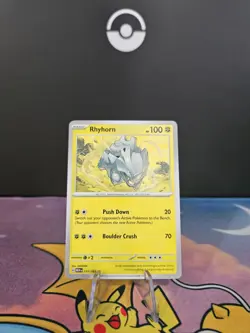 Pokemon Card Rhyhorn Printing Error: Missing Ink - Image 2