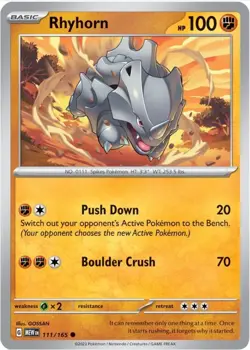 Pokemon Card Rhyhorn Printing Error: Missing Ink - Image 4