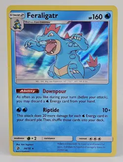 Feraligatr 24/70 - Holo Rare Dragon Majesty Pokemon Card TCG - NM - Image 1