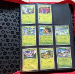 Ultra Pro TCG Charizard 9 Pocket Leather Binder Red 360 Capacity with cards - Image 4