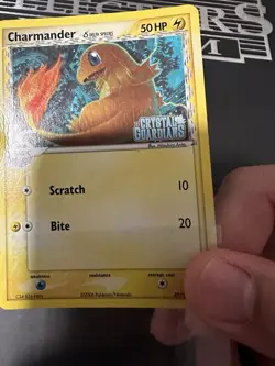 Charmander Reverse Holo Stamped Pokemon Card - Crystal Guardians 49/100 MP - Image 2