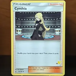 Cynthia 119/156 NM Battle Academy Pikachu Stamped #50 Near Mint Pokemon TCG Card - Image 1