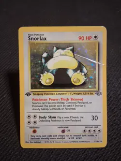 Snorlax 11/64 1st Edition Jungle Holo Rare Pokemon Card HP - Image 1
