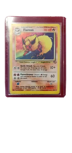 Pokemon Jungle set Holo 3/64 Flareon card - Image 1