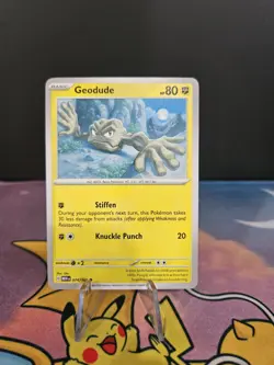 Pokemon Card Geodude Printing Error: Missing Ink - Image 2