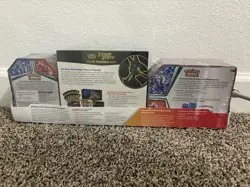 POKEMON Trading Cards TCG Costco 3 Pack Bundle CROWN ZENITH ETB + 2TINS NEW SEAL - Image 2