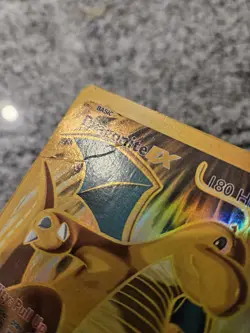 Pokemon Dragonite EX Gold Full Art Holo Card 106/108 Evolutions 2016 Heavy Play - Image 2