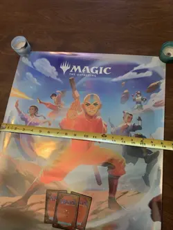 AVATAR The Last Airbender FOIL POSTER 18x24 NEW promotional MTG Magic Gathering - Image 2