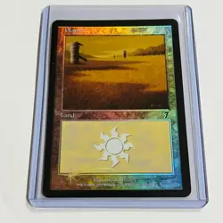 2001 Magic: The Gathering SEVENTH EDITION Plains FOIL 341/350 NM - Image 1
