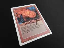 Fireball Signed LP/MP [Revised Edition] #1 Mtg Magic Free Tracking! - Image 2