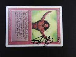 Mijae Djinn Signed MP/HP [Revised Edition] Mtg Magic Free Tracking! - Image 2