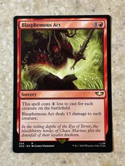MTG NM Blasphemous Act [Warhammer 40K] - Image 1