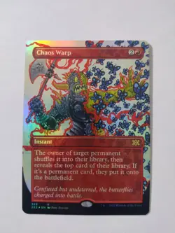 MTG - Chaos Warp - BORDERLESS FOIL - Double Masters 2022 - NM - Image 1