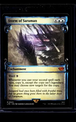 MTG Magic The Gathering Lord of the Rings Showcase Scroll #523 Storm of Saruman - Image 1