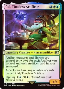 Cid, Timeless Artificer (0408) - Foil - Final Fantasy - NM-Mint - MTG - Image 1