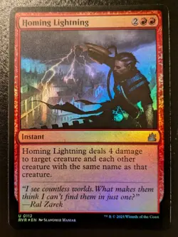 Homing Lightning 0112 RVR Foil Uncommon Ravnica Remastered Magic: The Gathering - Image 1
