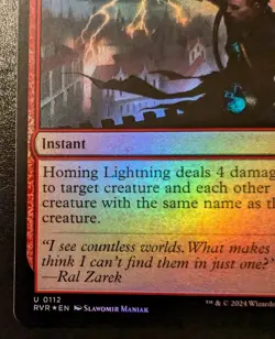 Homing Lightning 0112 RVR Foil Uncommon Ravnica Remastered Magic: The Gathering - Image 4