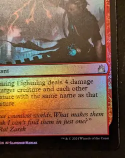 Homing Lightning 0112 RVR Foil Uncommon Ravnica Remastered Magic: The Gathering - Image 5