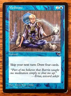 MTG Meditate - Tempest, English - Image 1