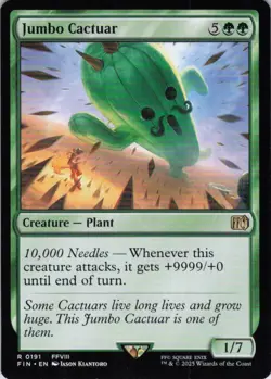 MTG Jumbo Cactuar (191) | NM | Final Fantasy {FIN} - Image 1