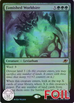 MTG Famished Worldsire (182) | NM Foil | Edge of Eternities {EOE} - Image 1