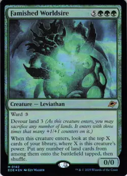 MTG Famished Worldsire (182) | NM Foil | Edge of Eternities {EOE} - Image 2