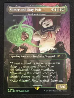 1x MTG Slimer and Stay Puft - Yargle and Multani (Rainbow Foil) - (SLD) #872 - Image 1