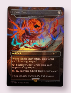 MTG Ghost Trap (Borderless Rainbow Foil) | Secret Lair Drop NM - Image 1