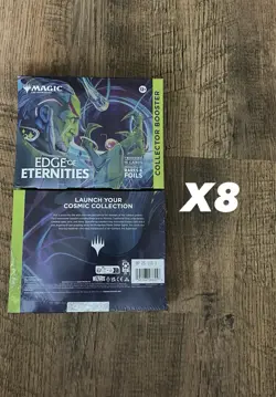 LOT of 8 MTG Edge Of Eternities Collector Omega Booster 1 Pack Per Box IN HAND - Image 1