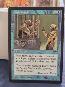 Propaganda Tempest Nrmt MTG Magic the Gathering - Image 1
