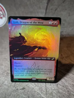 MTG, Iroh, Dragon of the West (#0194), Avatar TLE, Extended Art Foil, NM Rare - Image 1
