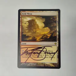 MTG Arid Mesa Zendikar - Signed by Artist Raymond Swanland - Image 1