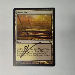 MTG Marsh Flats Zendikar - Signed by Artist Izzy - Image 1