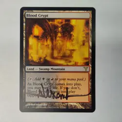 MTG Blood Crypt Dissension - Signed by Artist Rob Alexander - Image 1