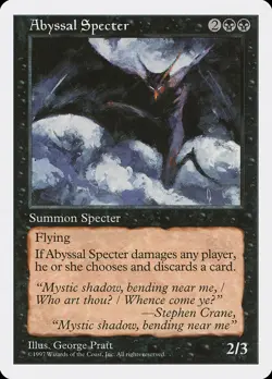 4x Abyssal Specter - LP - 5th Edition - SPARROW MAGIC mtg - Image 1