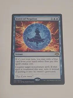 MTG Force of Negation 052/254 Modern Horizons Rare - NM - Image 1