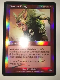 Butcher Orgg FOIL Onslaught LP Red Rare MTG - Image 1