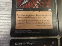 4x Tendrils of Despair - Weatherlight - NM/EX - English - OOP MTG - Image 2