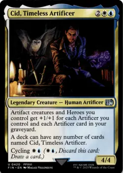 MTG Cid, Timeless Artificer (0420) Normal NM FINAL FANTASY Magic 420 - Image 1