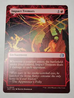 Impact Tremors -Showcase- Wilds Eldraine Regular Enchanting Tales WOE WOT mtg NM - Image 1