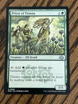 MTG - Priest of Titania - Near Mint NM Modern Horizons 3 MH3 version - Image 1