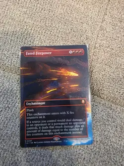 MTG ATLA Avatar TLA #0297 Non-foil Fated Firepower (Borderless) - Image 1