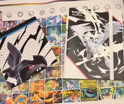Pokemon White Flare Binders and black bolt poster NEW and NEVER USED - Image 1