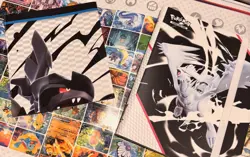 Pokemon White Flare Binders and black bolt poster NEW and NEVER USED - Image 2