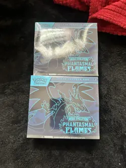 Pokemon TCG Phantasmal Flames ETBs Lot of 2 Brand New Factory Sealed - Image 1