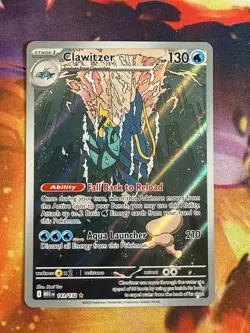2025 Pokemon Mega Evolution MEG EN Clawitzer Illustration Rare #141/132 - Image 1