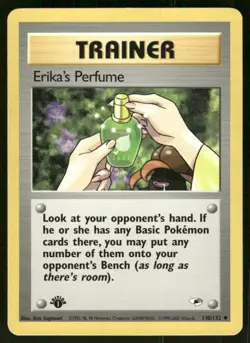 Pokemon Tcg NM Erika's Perfume [1st Edition] #110 Pokemon Gym Heroes - Image 1