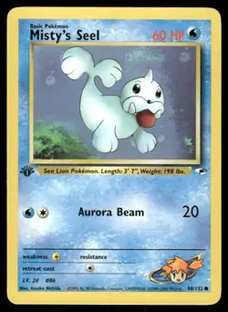 Pokemon Tcg WOTC NM Misty's Seel [1st Edition] #88 Gym Heroes - Image 1